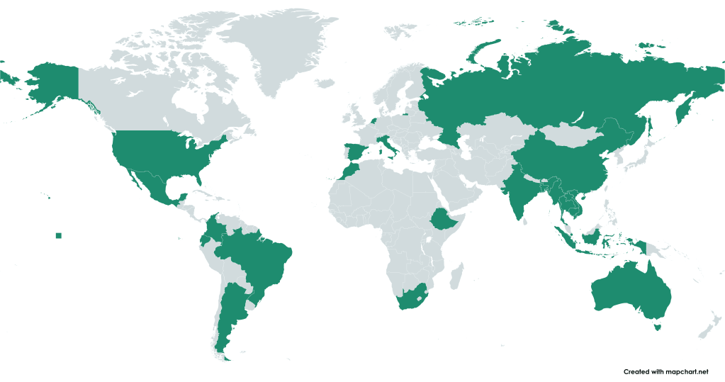 Map Highlighted to Show Recruitment Partners