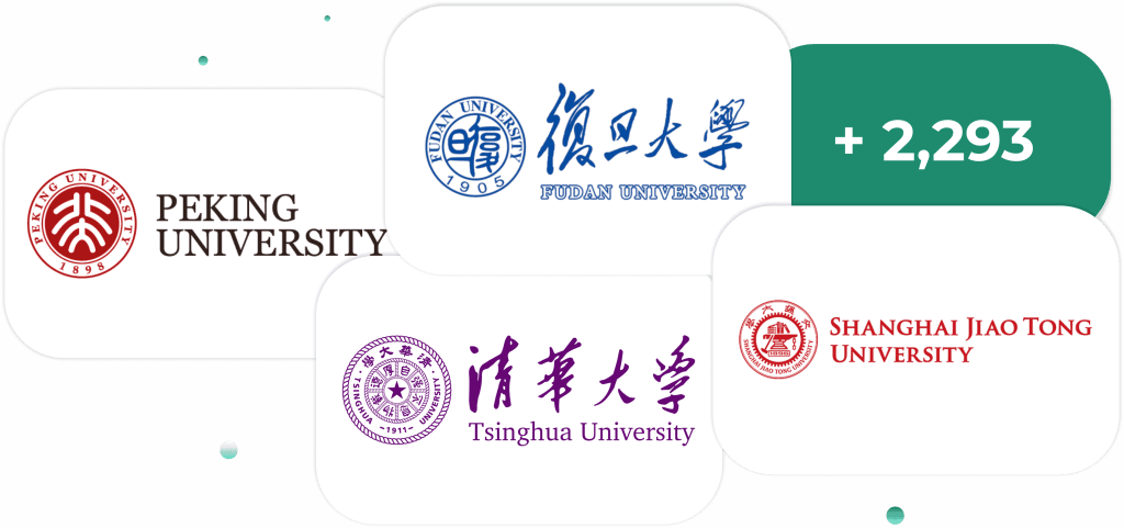 Top Partner Universities in China Graphic