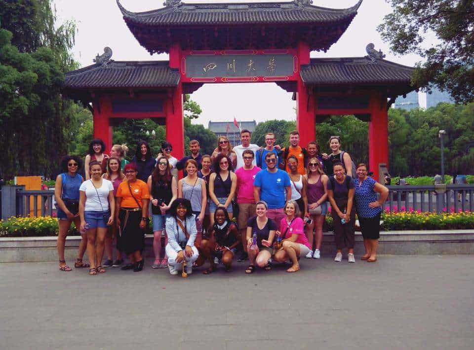 Sichuan University students