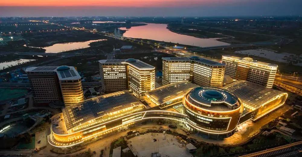 Zhengzhou University Building during night time
