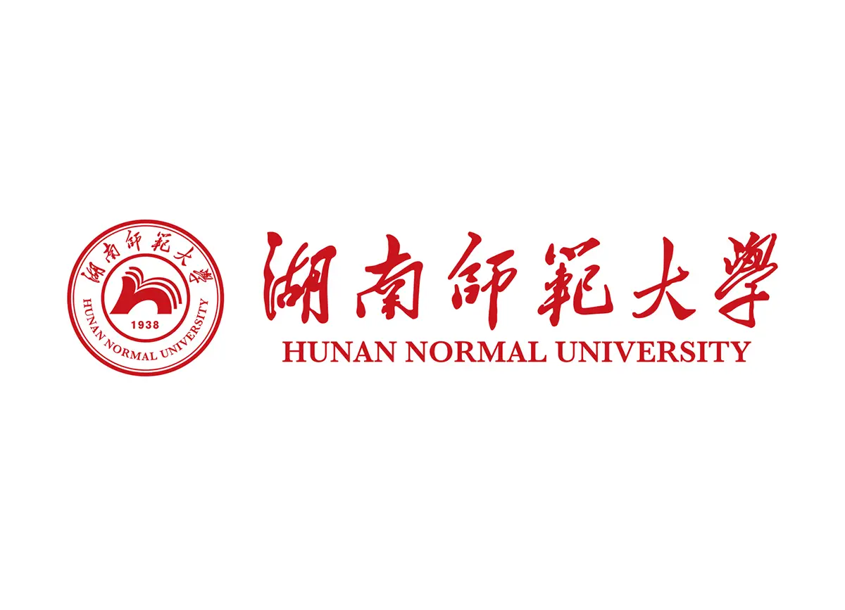 Hunan Normal University logo long