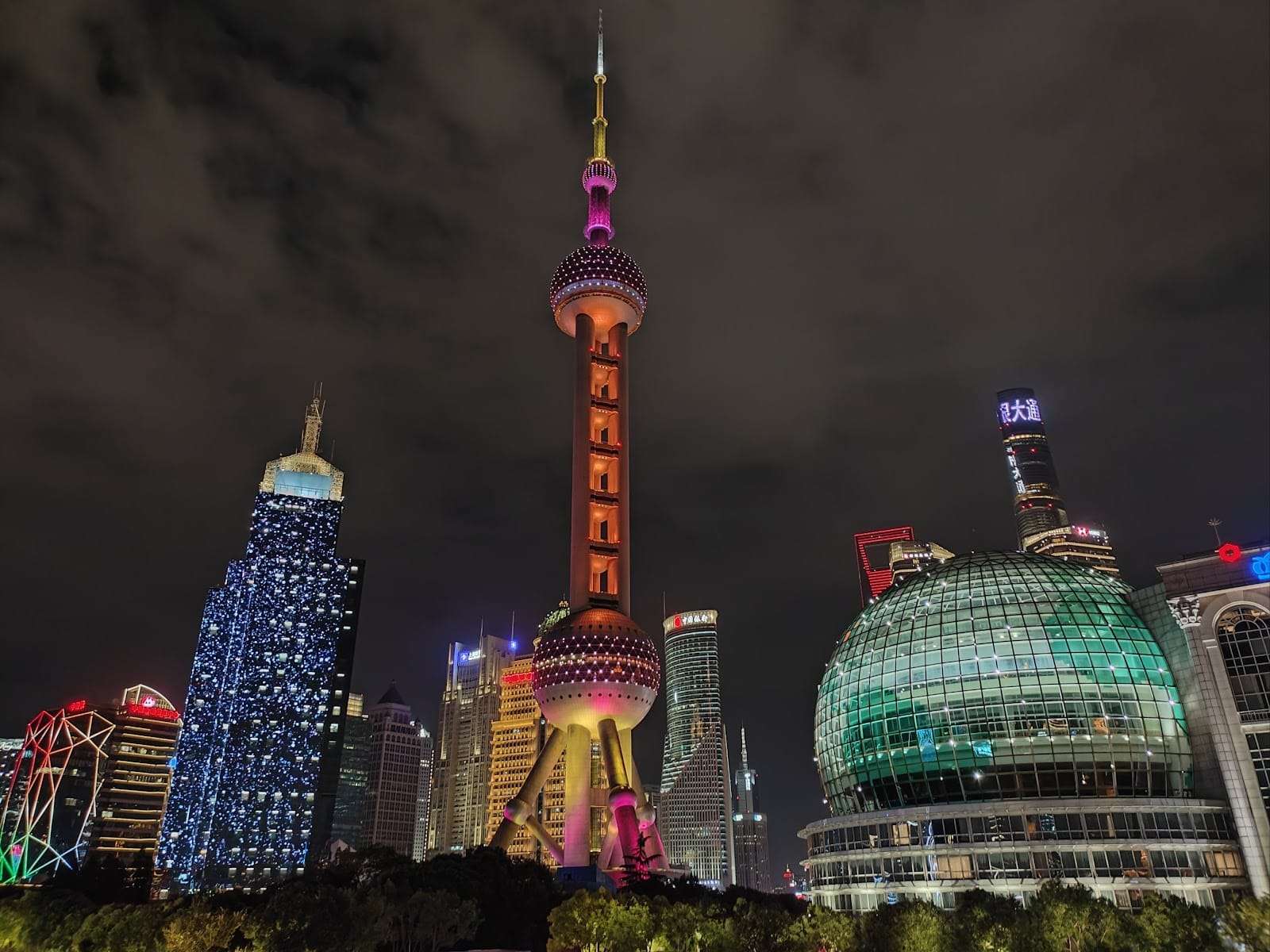 city in china at night