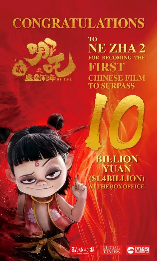 highest grossing film in china nezha