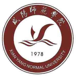Emblem of Xian Yang Normal University featuring a stylized bird and waves with the year 1978.