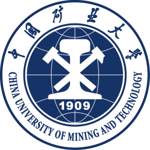 Logo of China University of Mining and Technology featuring a central emblem with crossed mining tools, surrounded by text and the founding year 1909.