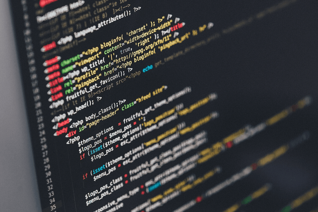 Computer science code on a dark screen representing programming languages used in China universities