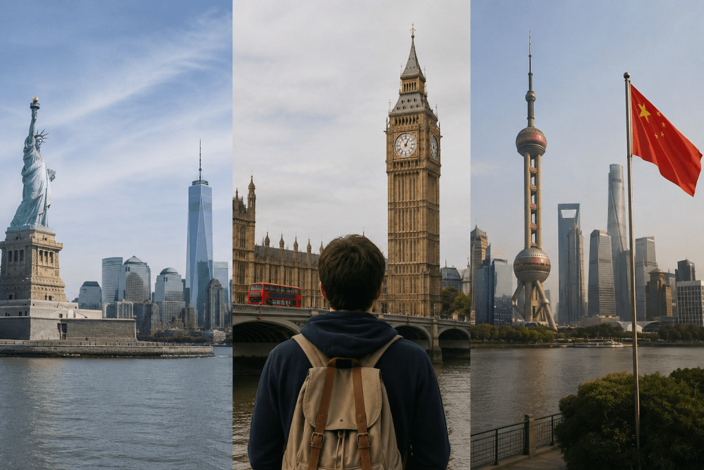 Study in China vs USA and UK comparison for international students
