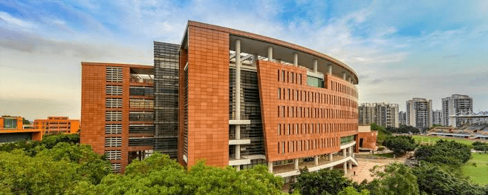 South China University of Technology (SCUT) campus building surrounded by trees in Guangzhou, China